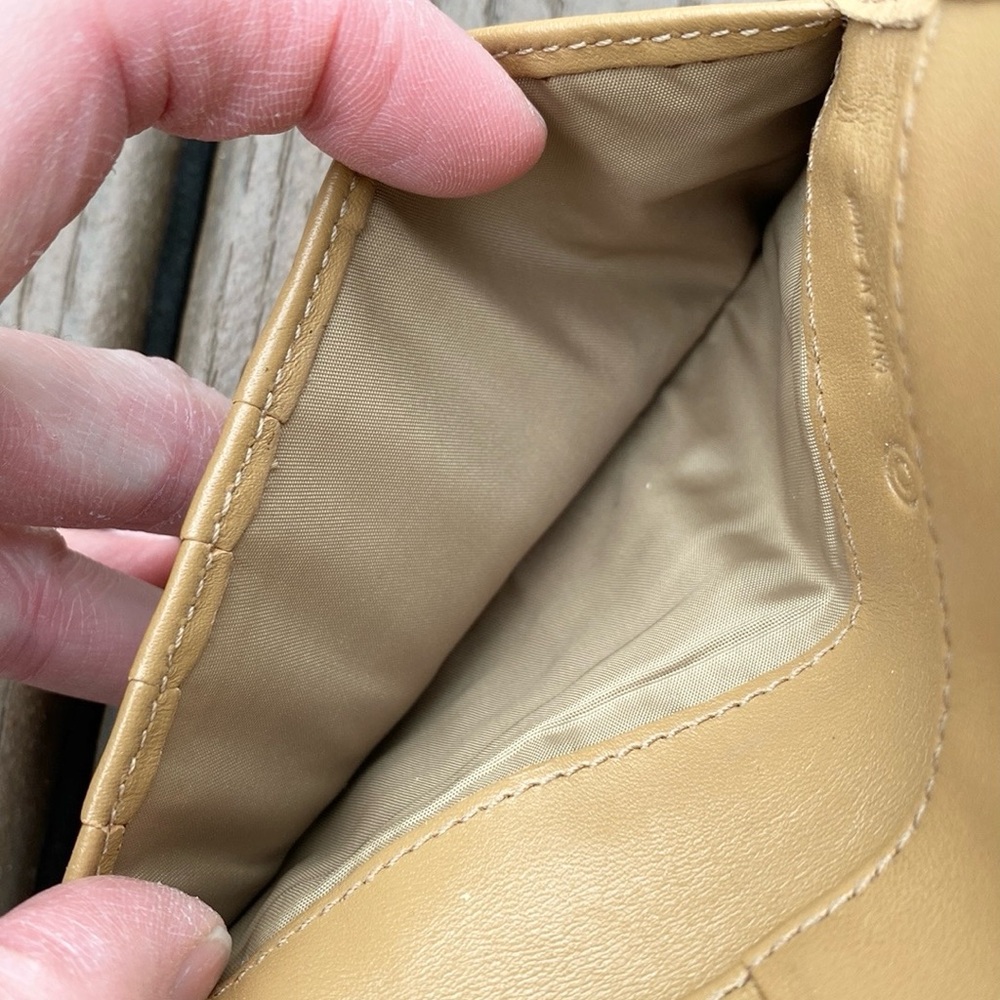 Coach Factory Slim Tan Leather Wallet - Picture 6 of 6